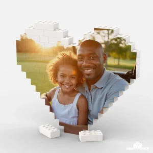 Heart-Shaped Brick Puzzle - Large