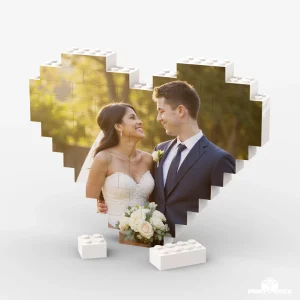 Heart-Shaped Brick Puzzle - Medium