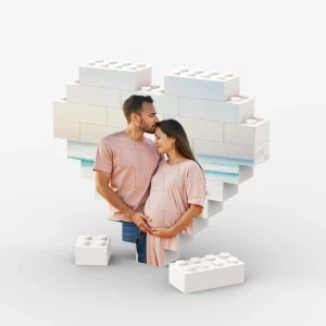 Heart-Shaped Brick Puzzle - Small